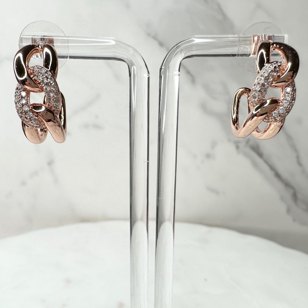Bomb Party April We Love The Details Hoop Earrings ER41573 New with Tags